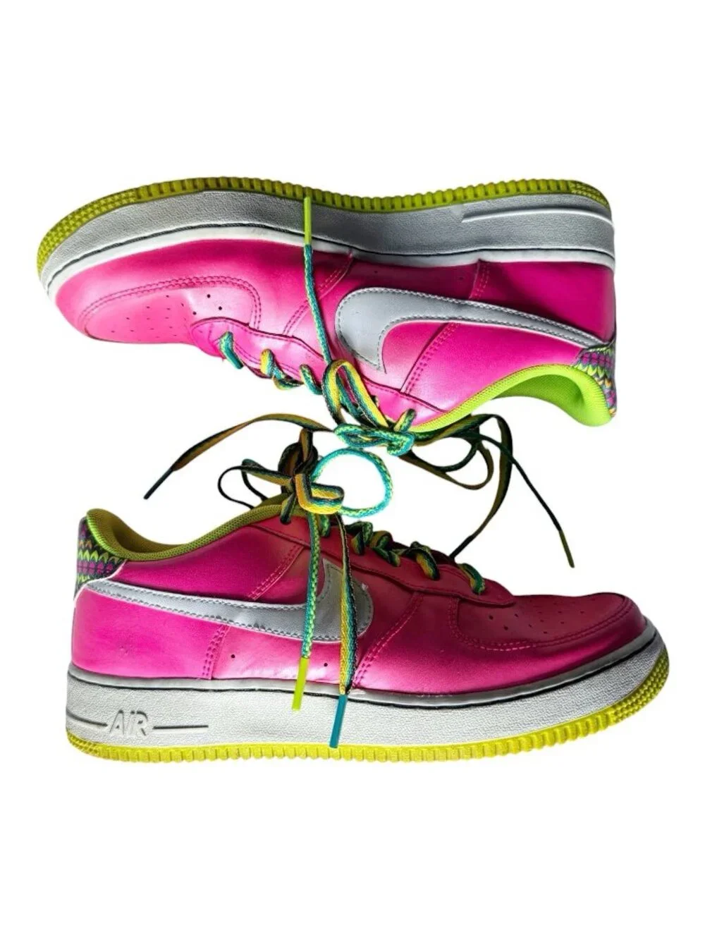 Nike Air Force 1 GS Pink Volt Sneakers Kids Size 7  Youth CW5761-600